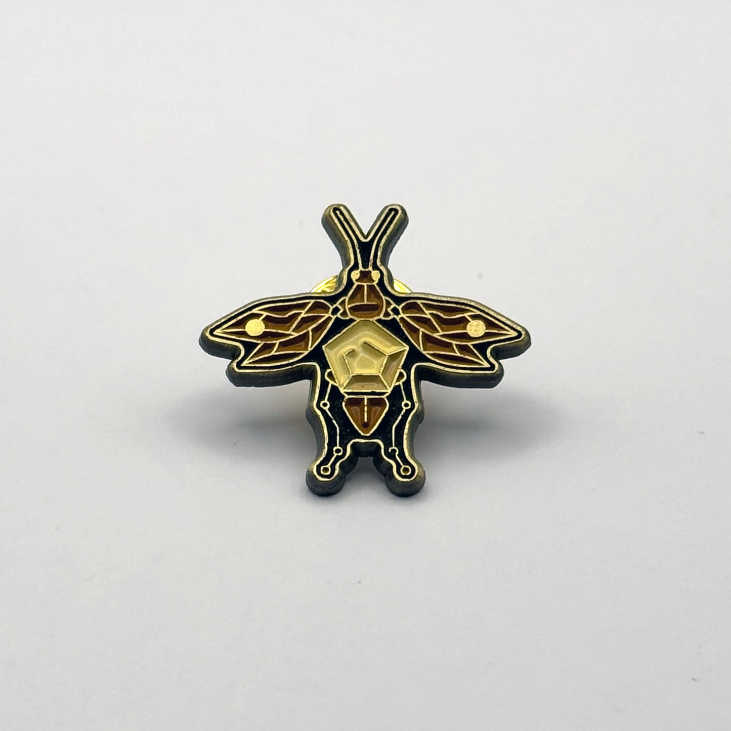 Cotswold Mist Enamel Firefly Pin