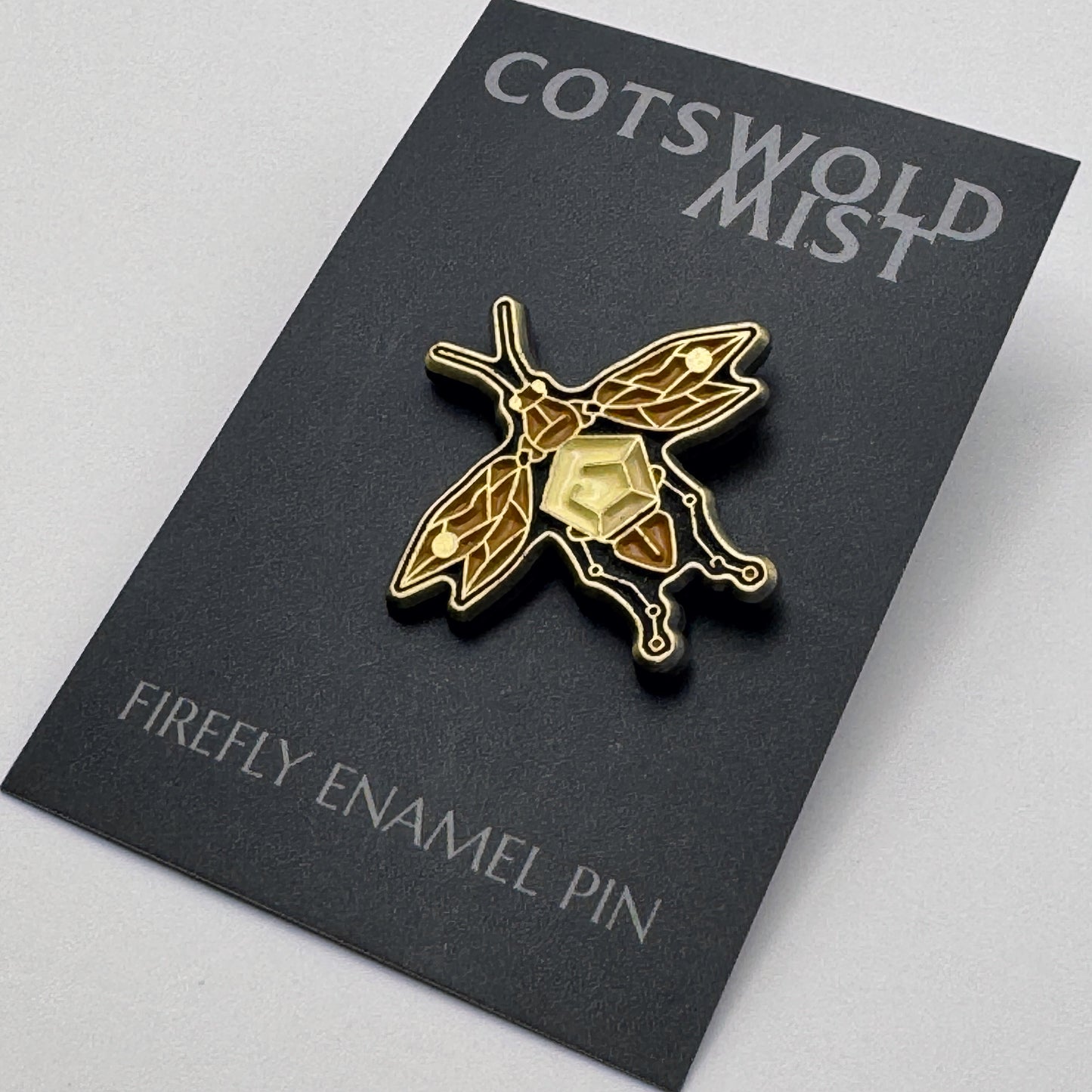Cotswold Mist Enamel Firefly Pin